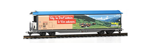 074-2588162 - H0 - Schiebewandwagen Haikqq-uy 5162 Volg (Vrin) hellrot, RhB, Ep. VI - AC
